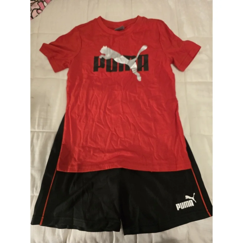 NEW LOT Of 6‎ Sets Of Nike , Puma , Fila , B/Glove , Size 7= 6 Shirts & 6 Shorts